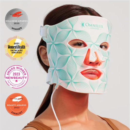 Omnilux FDA Approved Flexible LED Light Therapy Mask, Professional Clinical Level Treatment at Home (Women)